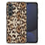 Samsung Galaxy S24 FE Dierenprint Telefoonhoesje Leopard dierenprint achterkant zwart