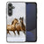 Samsung Galaxy S24 FE Dierenprint Telefoonhoesje Paarden paarden rennen ontwerp voorkant