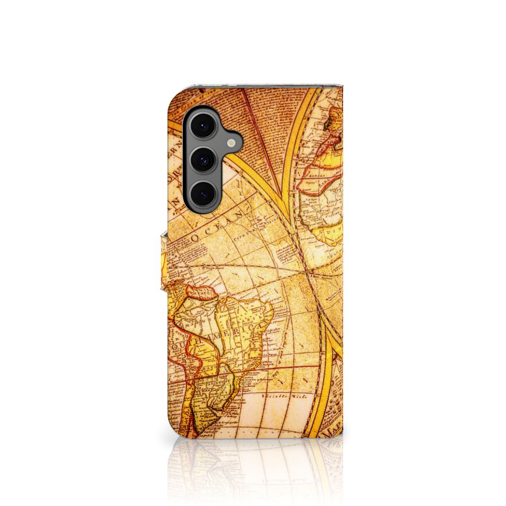 Samsung Galaxy S24 FE Flip Cover Kompas design kompas aanzicht