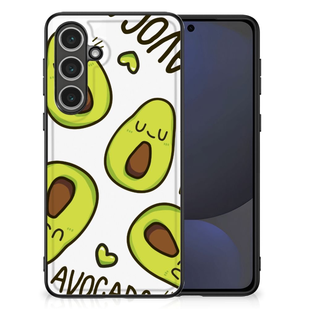 Samsung Galaxy S24 FE Hoesje Avocado Singing hoesje illustraties voorkant