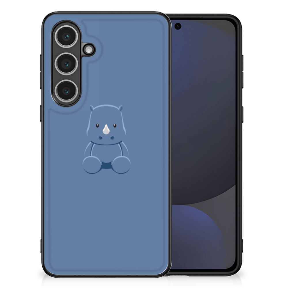 Samsung Galaxy S24 FE Hoesje Baby Rhino hoesje illustratie achterkant