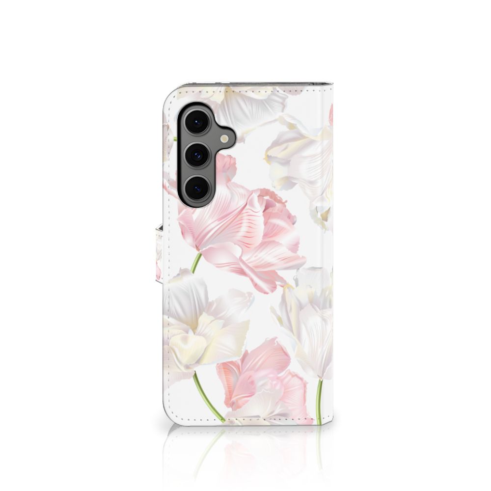 Samsung Galaxy S24 FE Hoesje Lovely Flowers hoesje elegant ontwerp achterkant