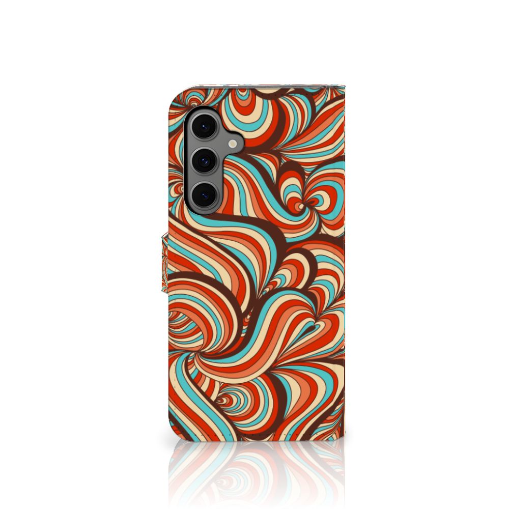 Samsung Galaxy S24 FE Hoesje Retro designnaam retro aanzicht