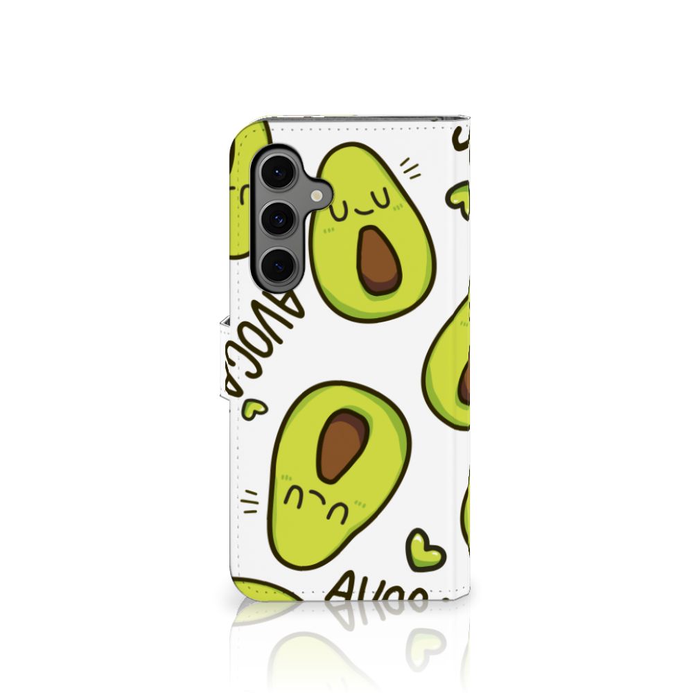 Samsung Galaxy S24 FE Leuk Hoesje Avocado Singing avocado design voorkant