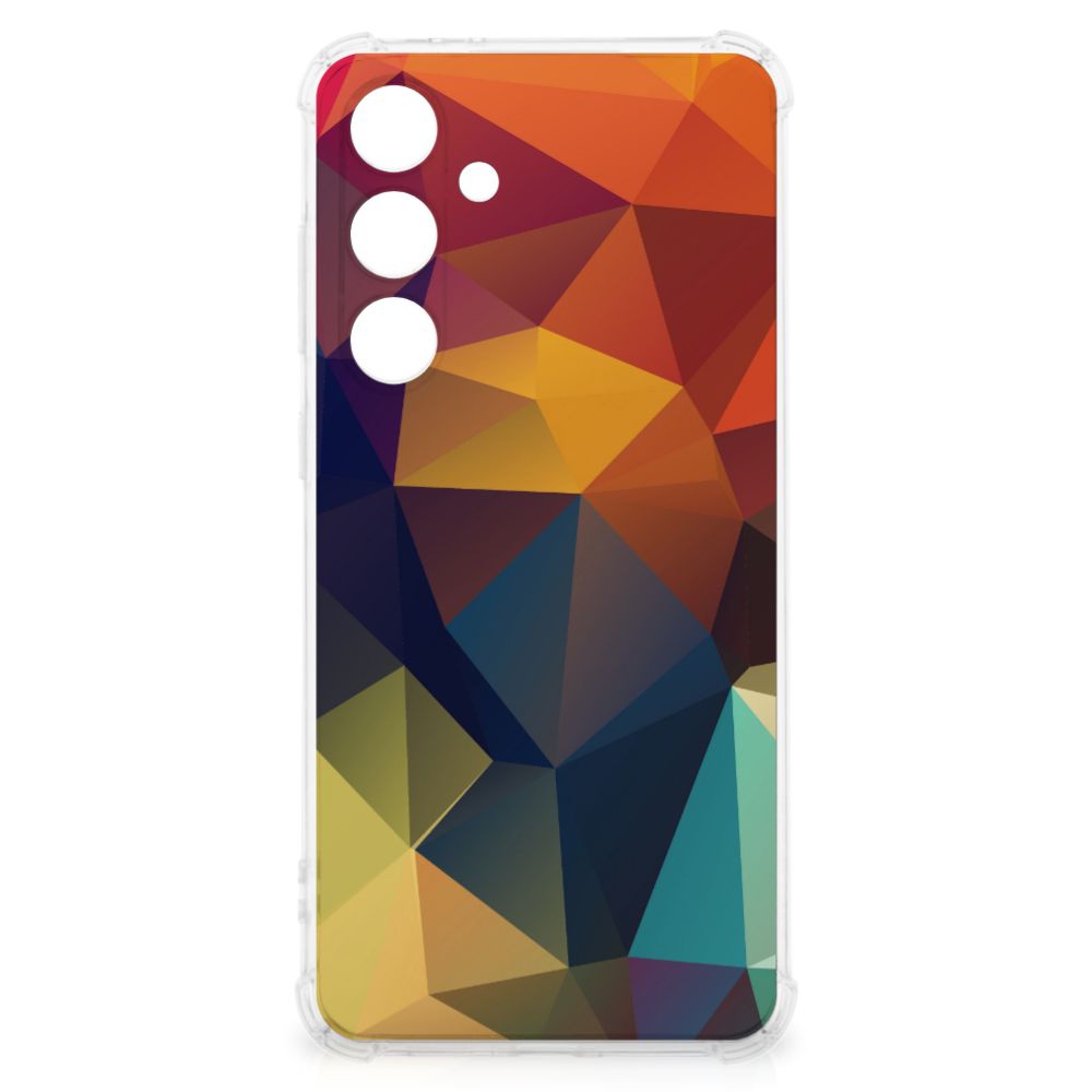 Samsung Galaxy S24 FE Shockproof Case Polygon Color achterkant
