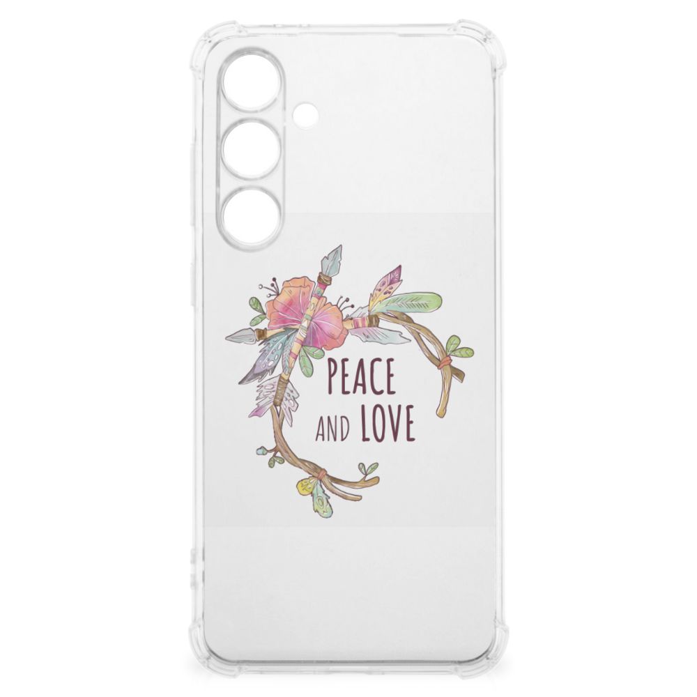 Samsung Galaxy S24 FE Stevig Bumper Hoesje Boho Text voorkant