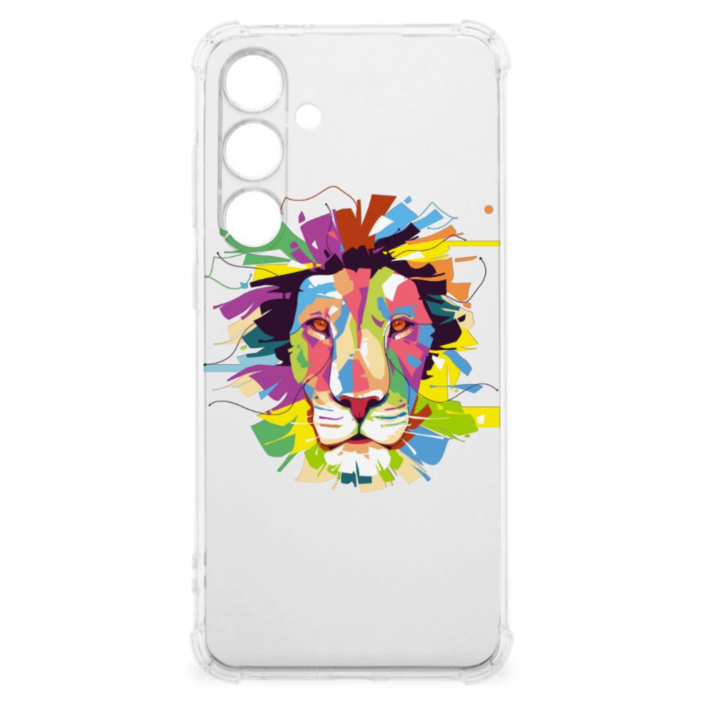 Samsung Galaxy S24 FE Stevig Bumper Hoesje Lion Color voorkant