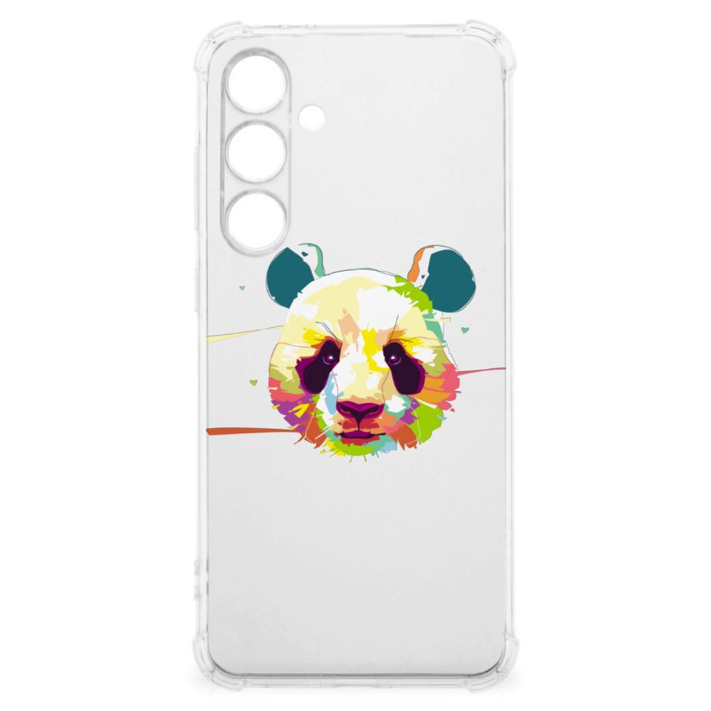 Samsung Galaxy S24 FE Stevig Bumper Hoesje Panda Color voorkant