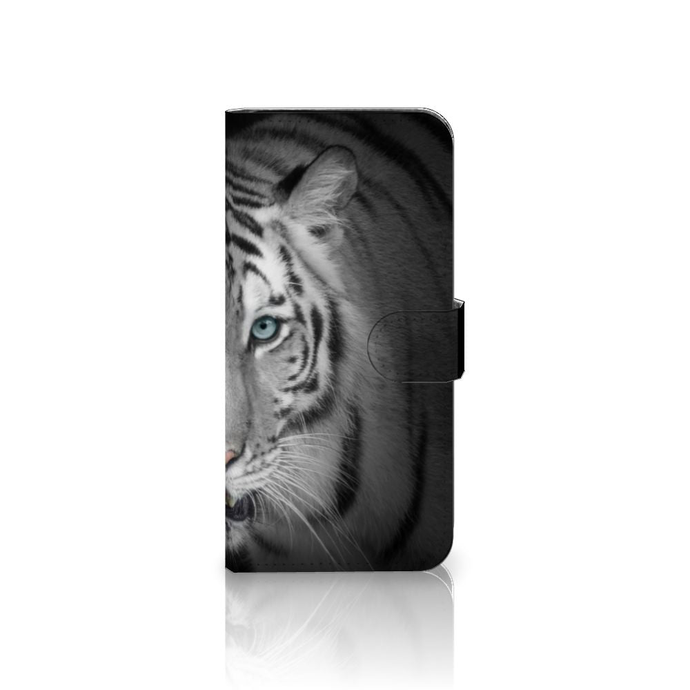 Samsung Galaxy S24 FE Telefoonhoesje met Pasjes Tijger tijger ontwerp aanzicht