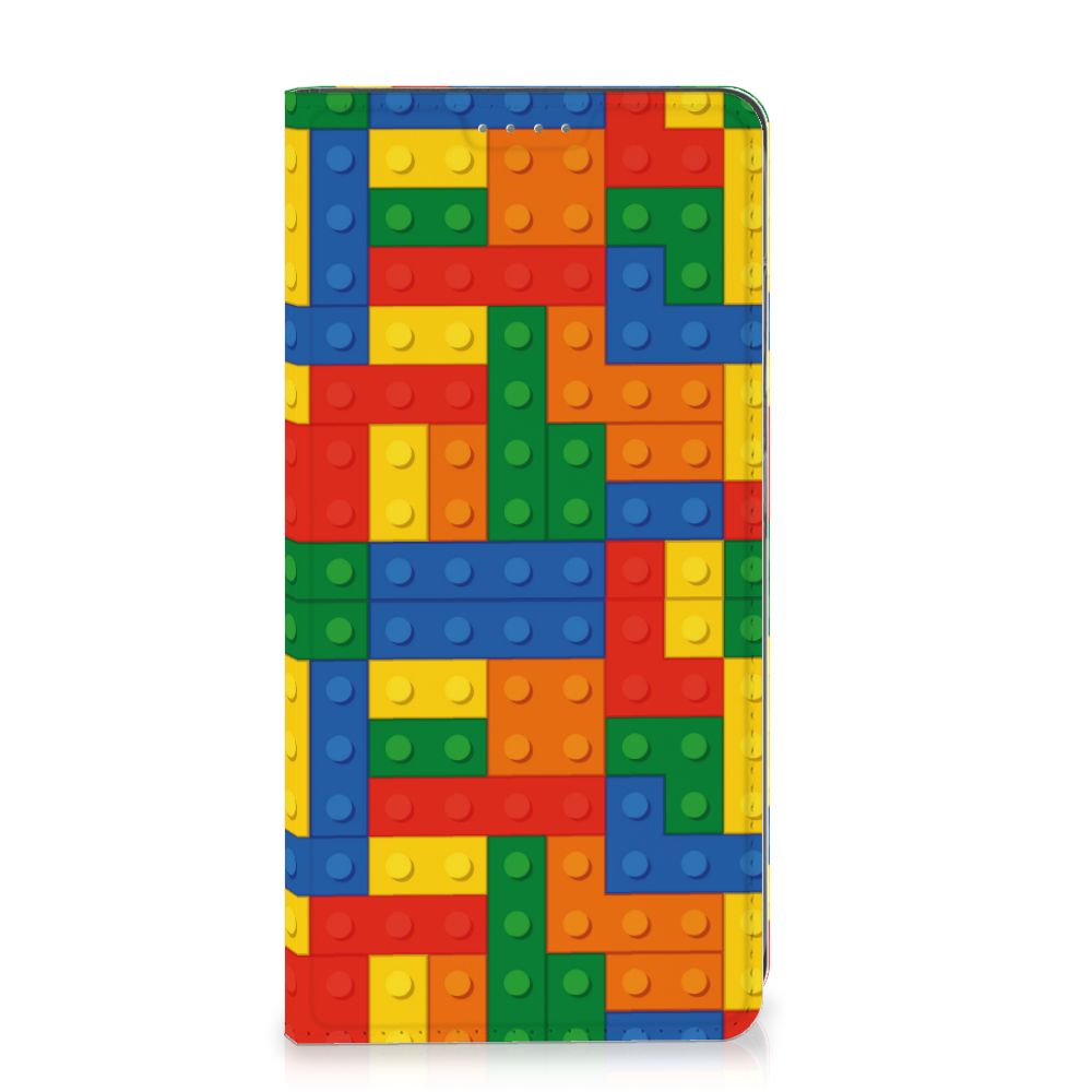 Samsung Galaxy S24 Hoesje met Magneet Blokken design hoesje voorkant