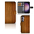 Samsung Galaxy S24 Plus Book Style Case Donker Hout bookstyle donker hout achterzijde frontzijde pasjeshouder