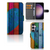 Samsung Galaxy S24 Plus Book Style Case Wood Heart aanzicht design kleur detail