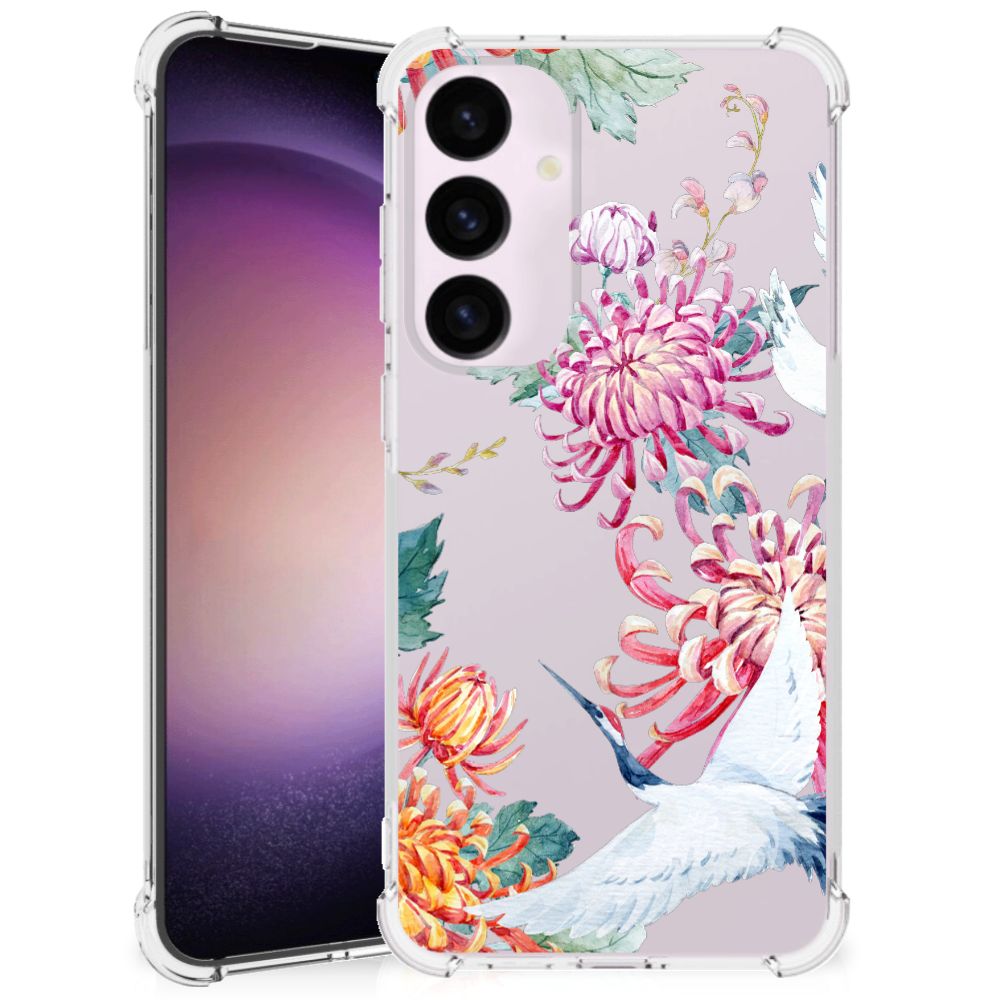 Samsung Galaxy S24 Plus Case Anti-shock Bird Flowers B2C Telecom