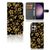 Samsung Galaxy S24 Plus Hoesje Gouden Bloemen hoesje design goud zwart aanzicht