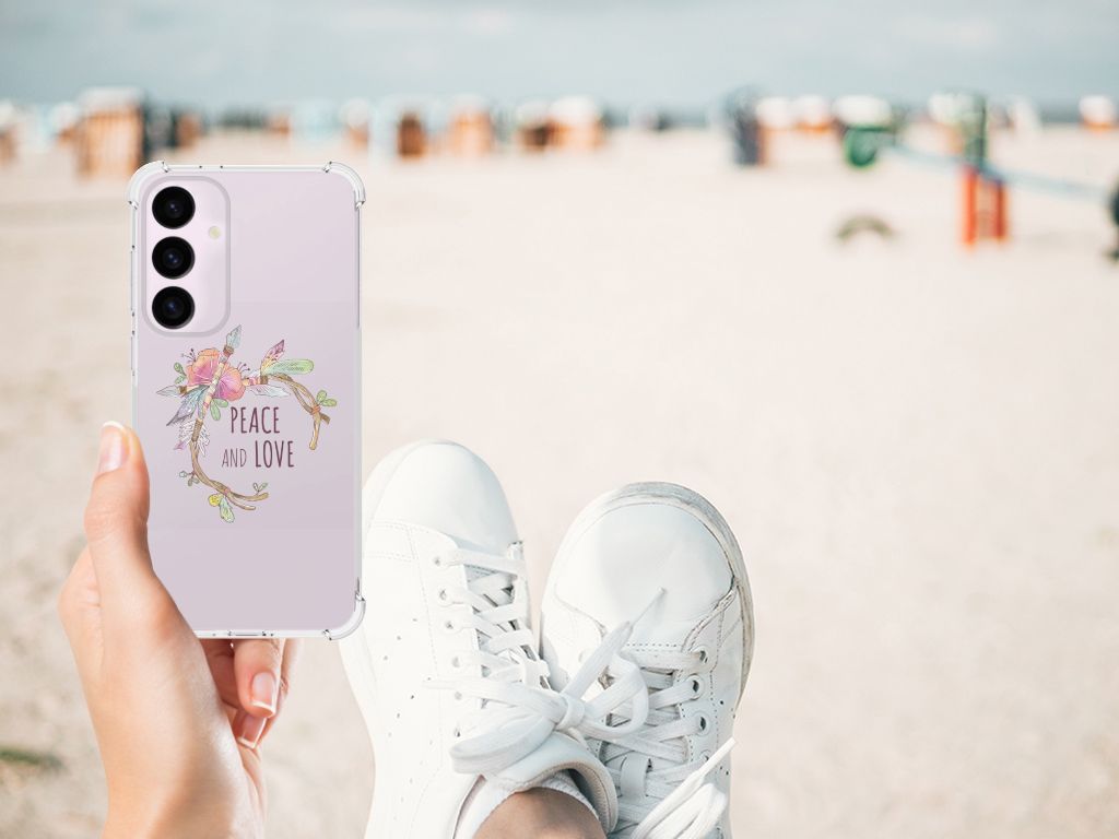Samsung Galaxy S24 Plus Stevig Bumper Hoesje Boho Text B2C Telecom