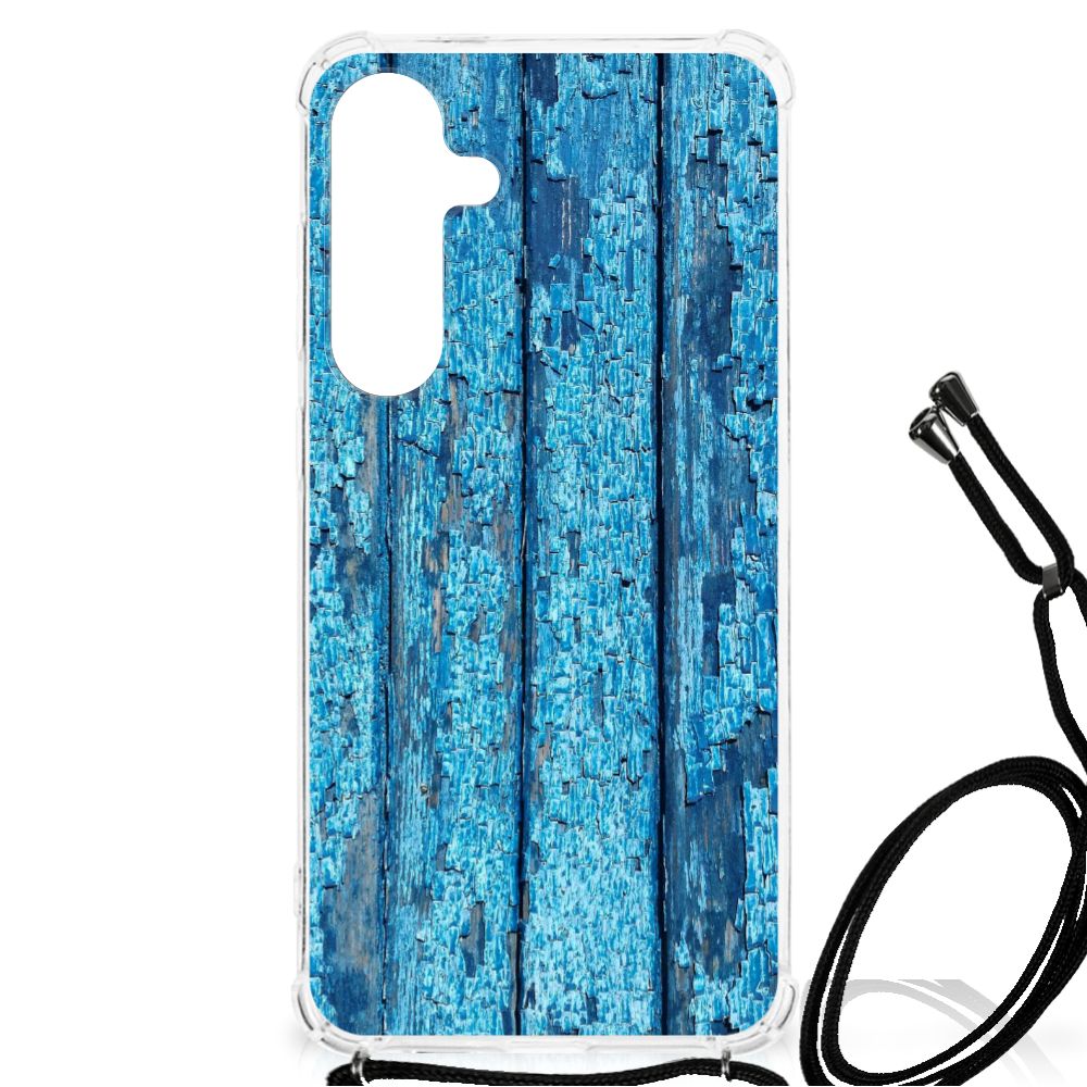 Samsung Galaxy S24 Plus Stevig Telefoonhoesje Wood Blue B2C Telecom