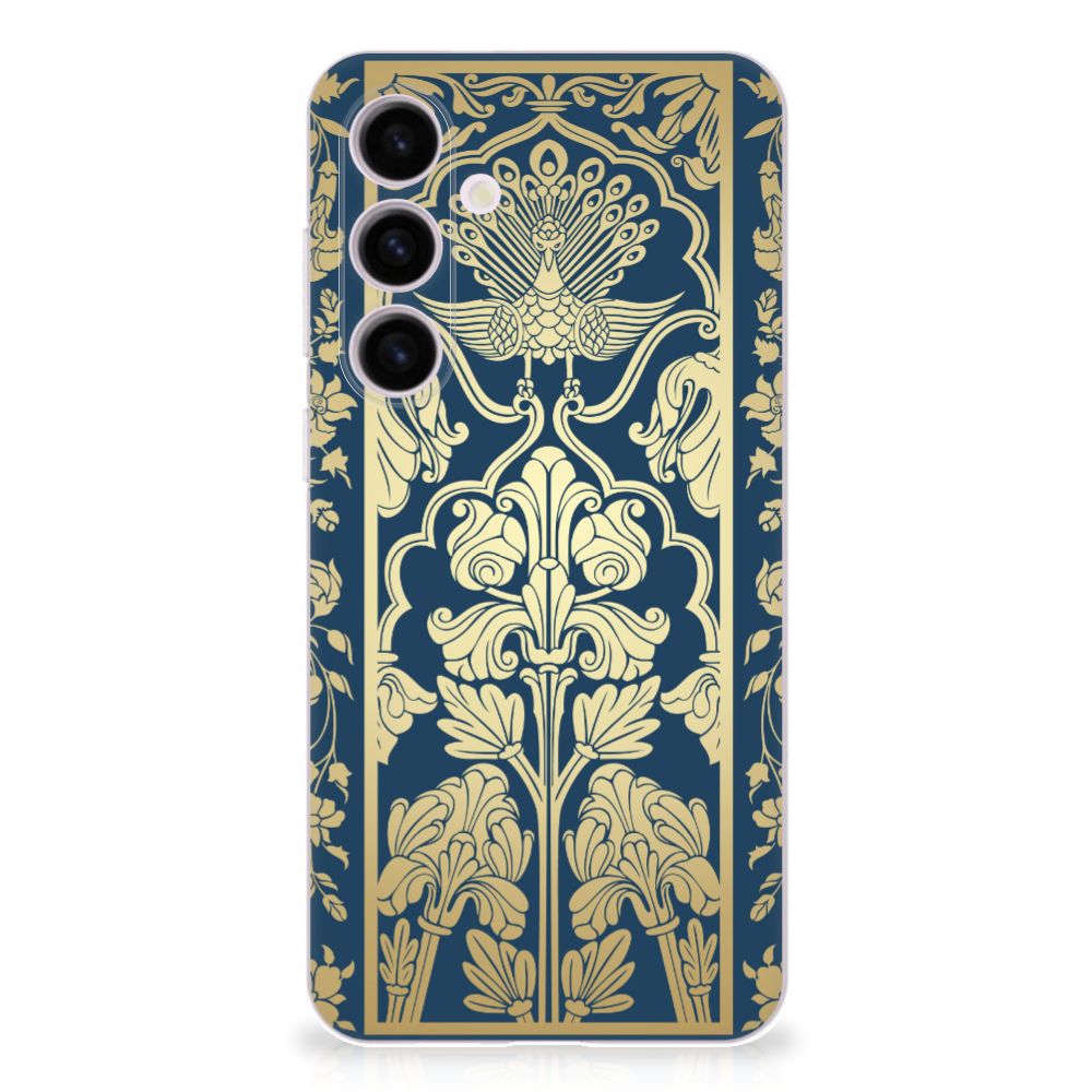 Samsung Galaxy S24 Plus TPU Case Beige Flowers achterkant design bloemen