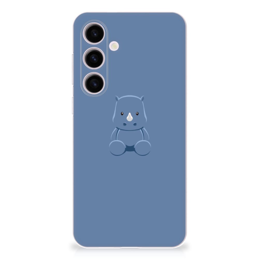 Samsung Galaxy S24 Plus Telefoonhoesje met Naam Baby Rhino Baby Rhino achterkant