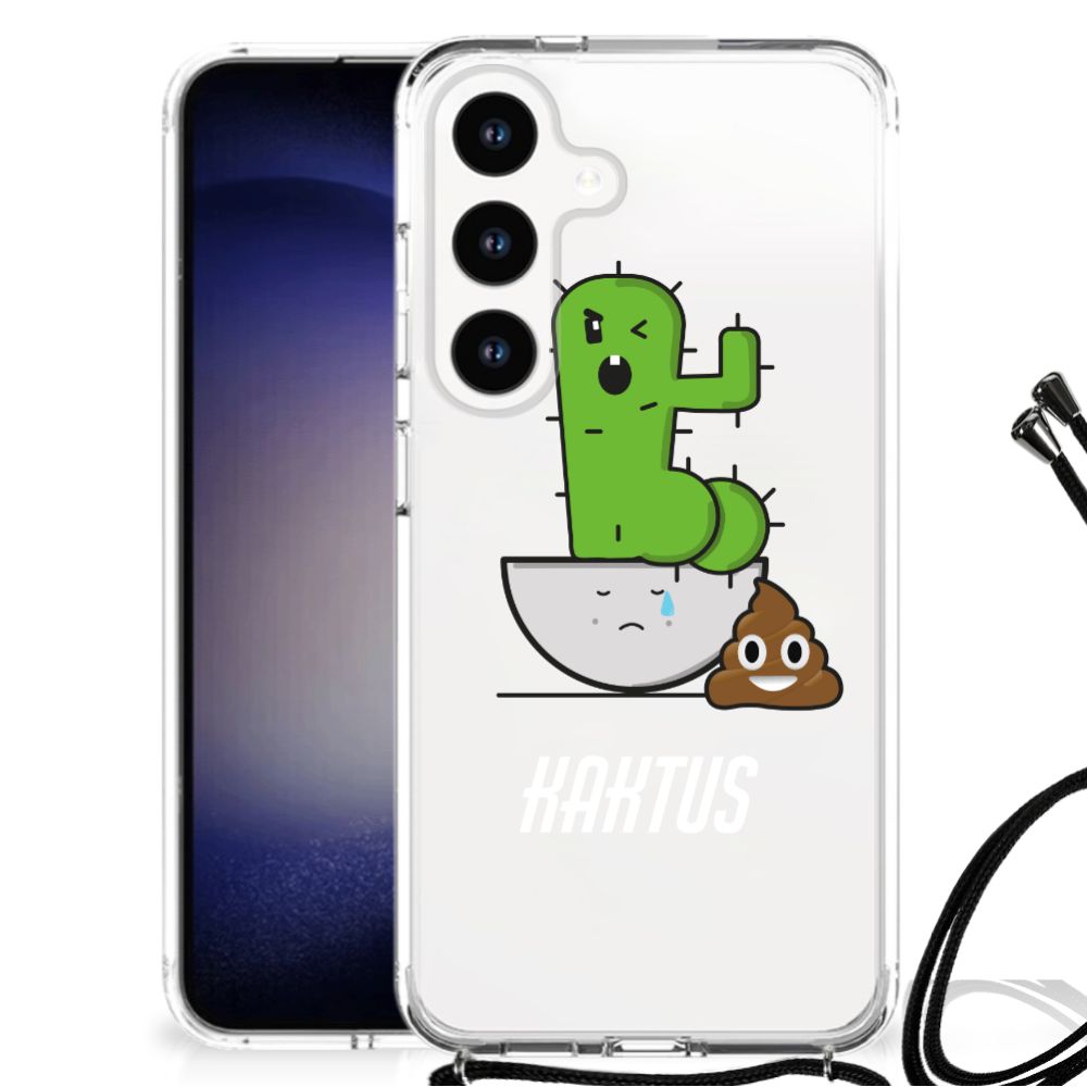 Samsung Galaxy S24 Stevig Bumper Hoesje Cactus Poo B2C Telecom