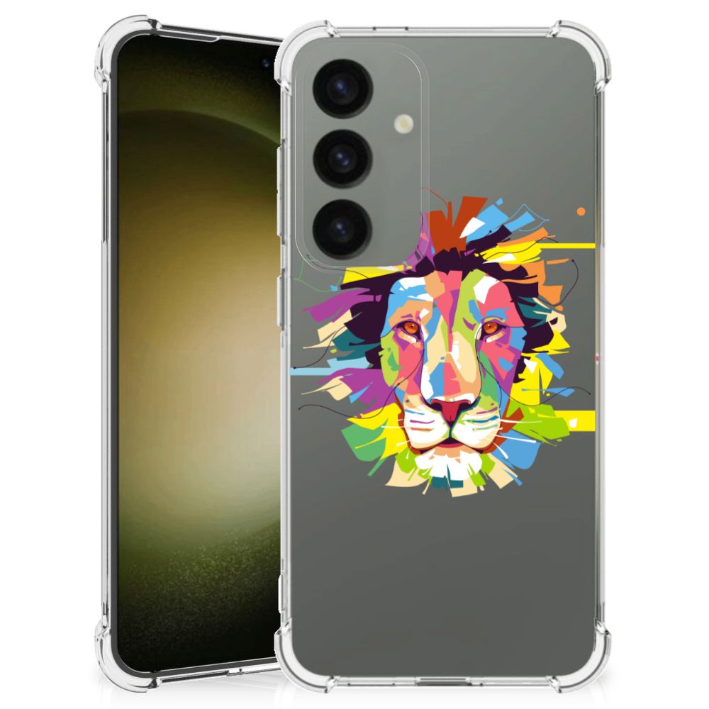 Samsung Galaxy S24 Stevig Bumper Hoesje Lion Color B2C Telecom