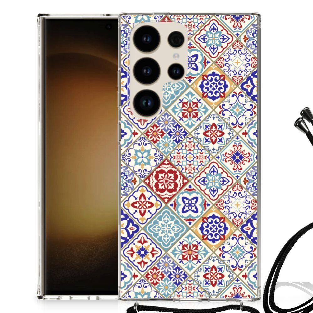 Samsung Galaxy S24 Ultra Anti-Shock Hoesje Tiles Color B2C Telecom