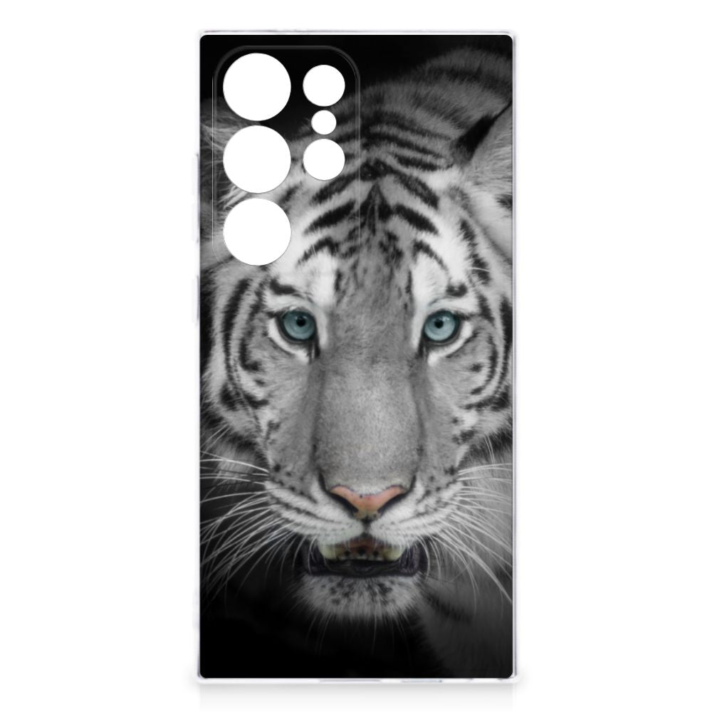 Samsung Galaxy S24 Ultra TPU Hoesje Tijger tijger voorkant