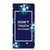 Samsung Galaxy S24FE Design Case Flowers Blue DTMP voorkant bloemen tekst