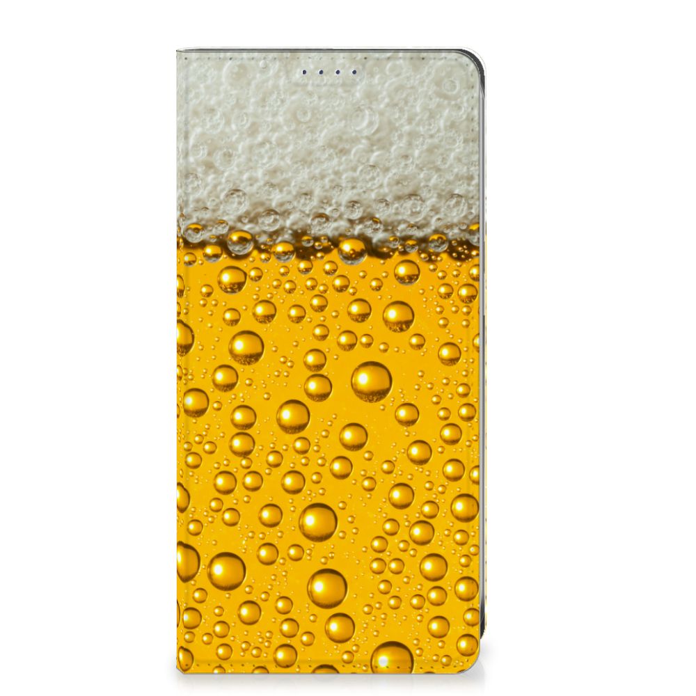 Samsung Galaxy S24FE Flip Style Cover Bier bierprint voorkant