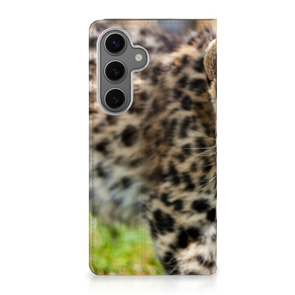 Samsung Galaxy S24FE Hoesje maken Baby Luipaard designbaby luipaard aanzicht