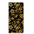 Samsung Galaxy S24FE Smart Cover Gouden Bloemen bloemen design voorkant