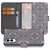 Samsung Galaxy S25 Edge Bookcase Flower Tiles boekcase flower tiles aanzicht