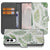 Samsung Galaxy S25 Edge Hoesje Leaves book case bladeren voorkant