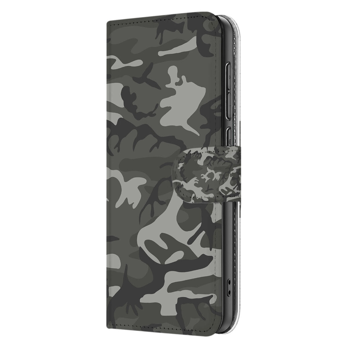 Samsung Galaxy S25 Edge Telefoon Hoesje Army Light camouflage design zijaanzicht