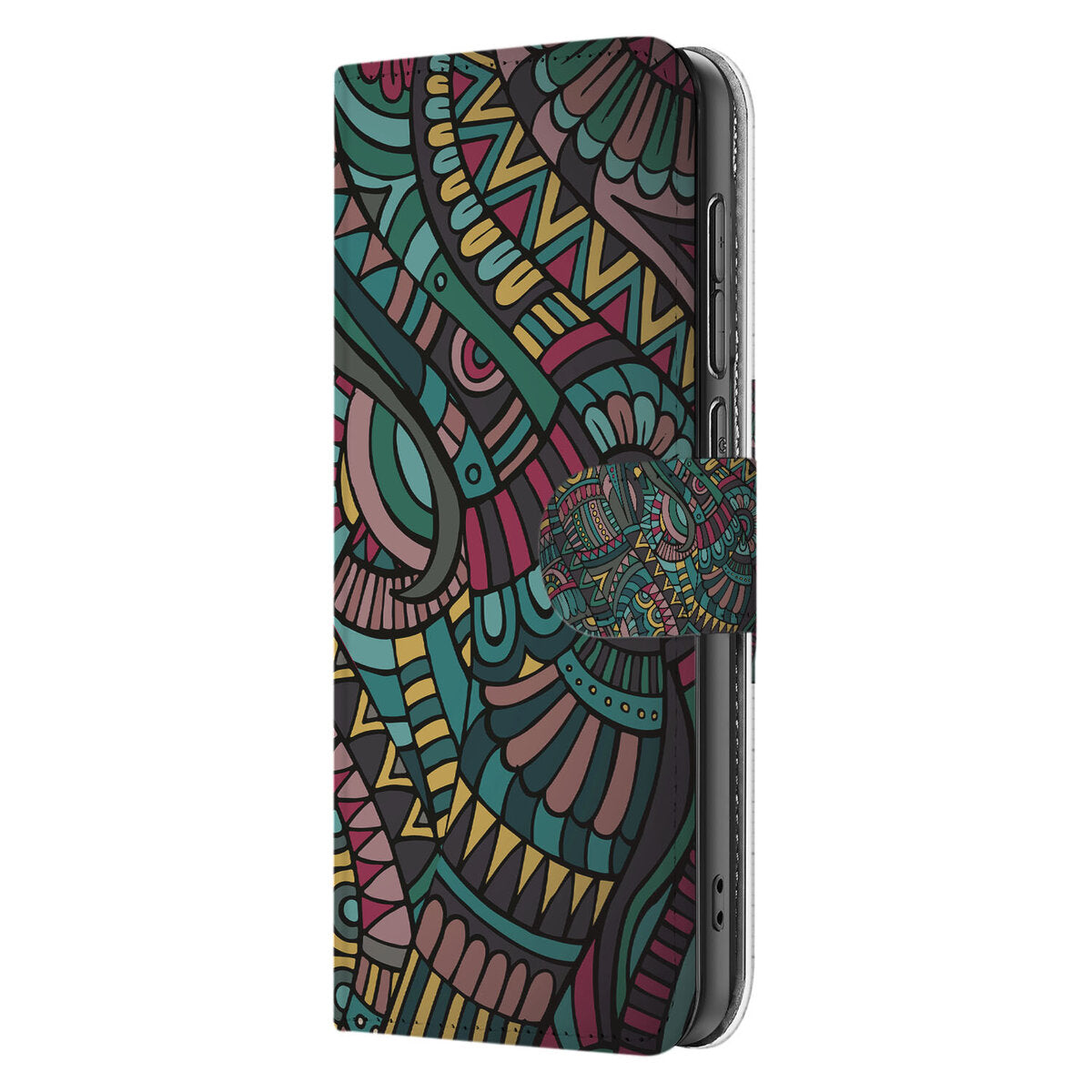 Samsung Galaxy S25 Edge Telefoon Hoesje Aztec hoesje aztec design zijkant