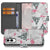 Samsung Galaxy S25 Edge Telefoonhoesje met Pasjes Flamingo Triangle design voorkant