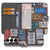 Samsung Galaxy S25 FE Boekhoesje Kentekenplaten Collage Met 3 Pasjes boekhoesje kentekenplaten collage binnenkant