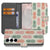 Samsung Galaxy S25 FE Book Cover Ananas Roze Rood Groen Met Pasjes bookcase ananasprint open voorkant