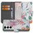 Samsung Galaxy S25 FE Bookcase Hoesje Met Pasjes Bird Flowers Print designnaam voorkant