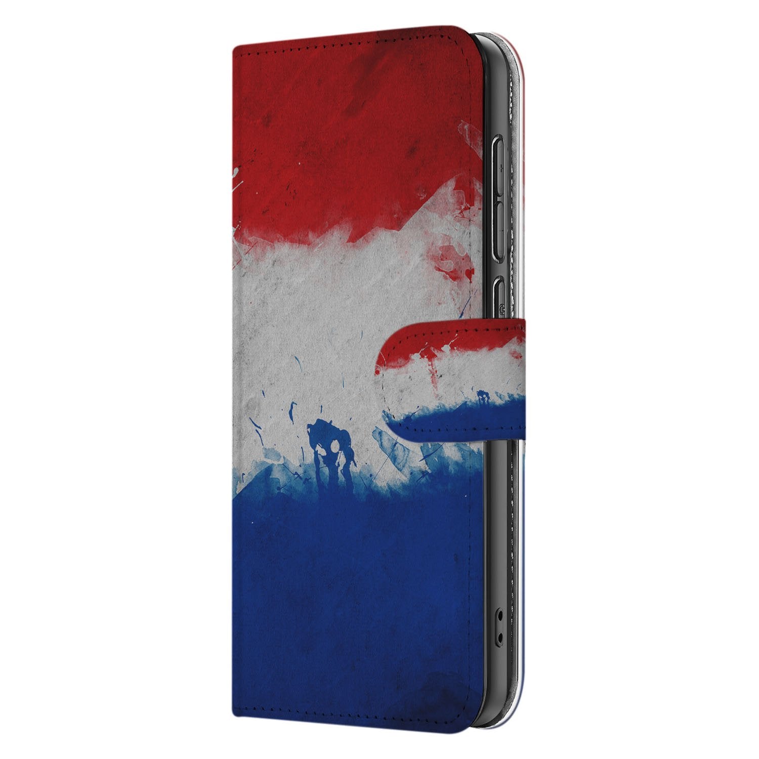 Samsung Galaxy S25 FE Bookstyle Case Nederlandse Vlag Met Pasjes design Nederlandse vlag aanzicht