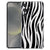 Samsung Galaxy S25 FE Flexibele back cover - Zebra TPU Antishock achteraanzicht en vooraanzicht.