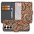 Samsung Galaxy S25 FE Hoesje Retro Met Pasjes En Magnetische Sluiting bookcase retro ontwerp voorkant