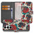 Samsung Galaxy S25 FE Old Skool Hoesje PU-Leer Met 3 Pasjes vintage tattoo print boekhoesje aanzicht