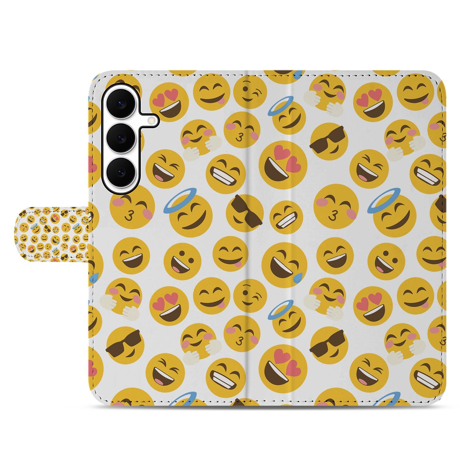 Samsung Galaxy S25 FE Telefoon Hoesje Emoji hoesje emoji-print voorkant
