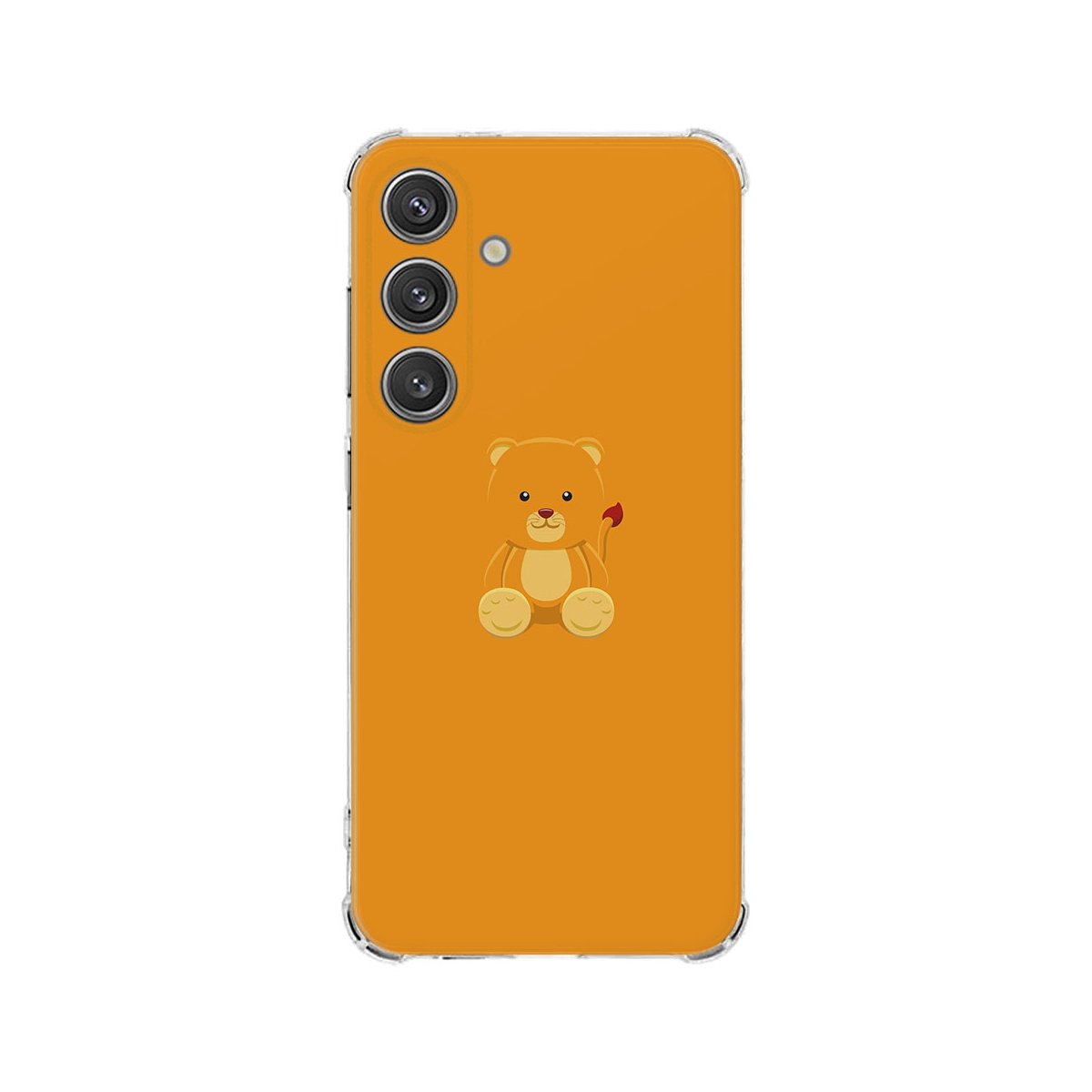 Samsung Galaxy S25 Hoesje - Baby Beer TPU Antishock schattig dierenontwerp achteraanzicht