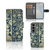 Samsung Galaxy S25 Hoesje Beige Flowers hoesje beige bloemen design voorkant achterkant aanzicht