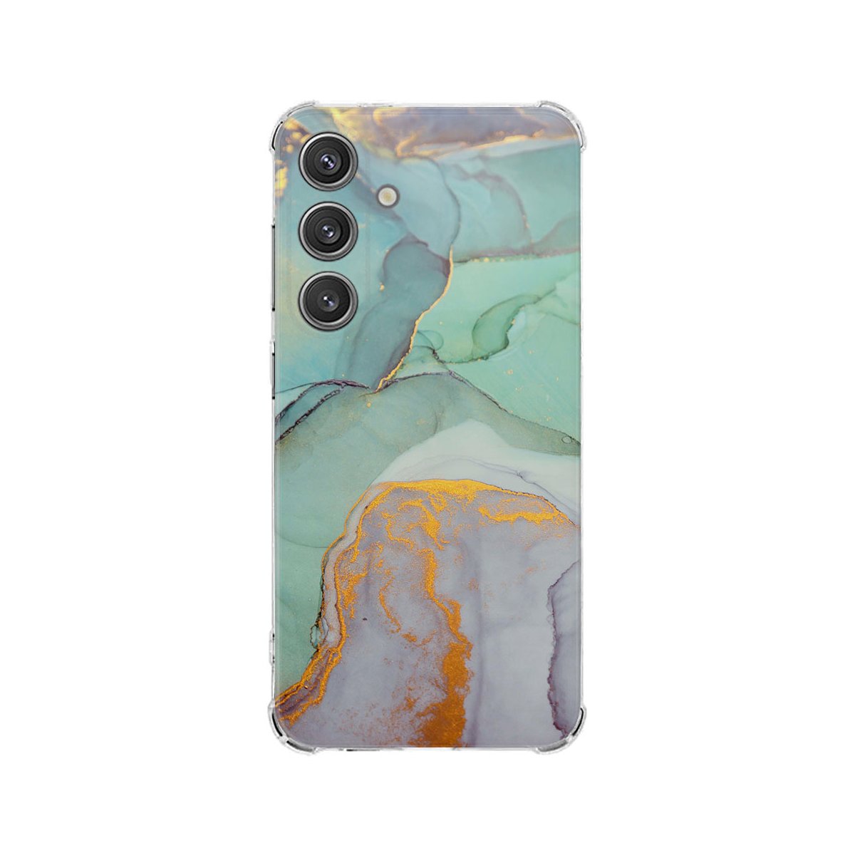 Samsung Galaxy S25 Hoesje Watercolor Mix TPU Antishock achterkant design aquarelpatroon