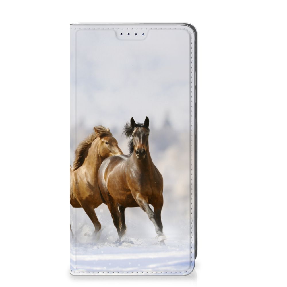 Samsung Galaxy S25 Hoesje maken Paarden paarden design voorzijde