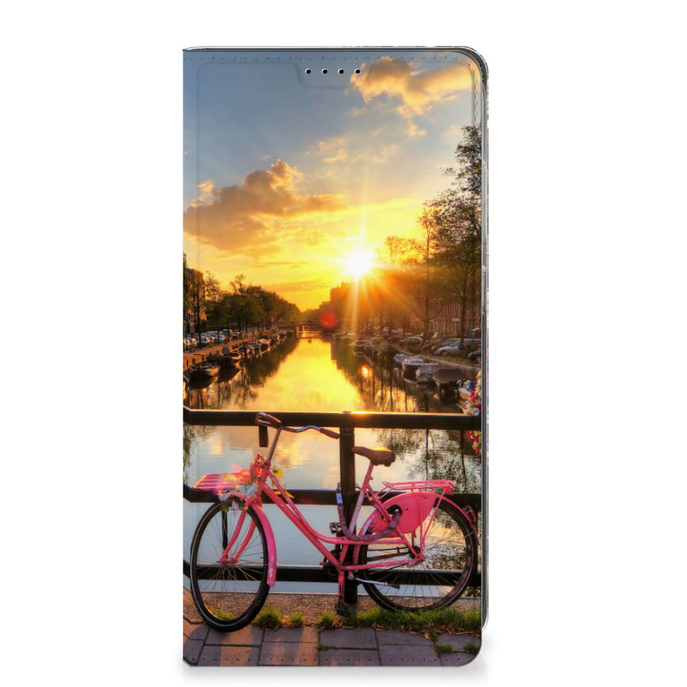 Samsung Galaxy S25 Plus Book Cover Amsterdamse Grachten design Amsterdamse Grachten aanzicht