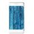 Samsung Galaxy S25 Plus Design Case Flowers Blue DTMP telefoonhoesje blauwe houten planken