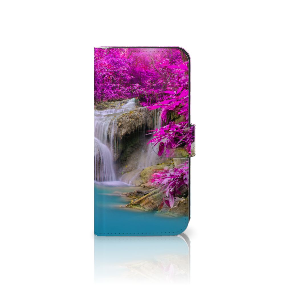 Samsung Galaxy S25 Plus Flip Cover Waterval flipcover waterval paarse bomen serene uitstraling
